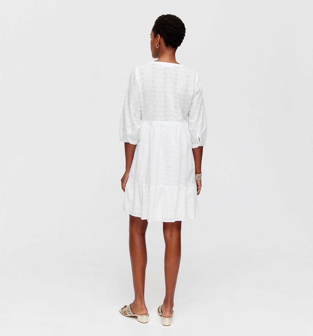 Vestido bordado inglés