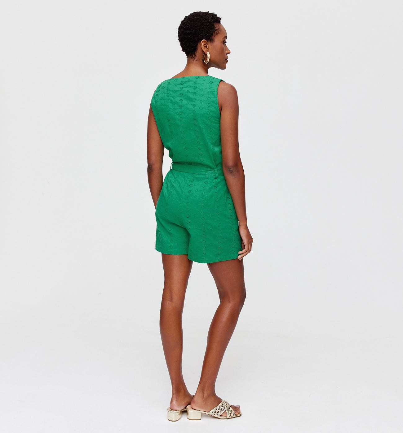 Broderie anglaise playsuit