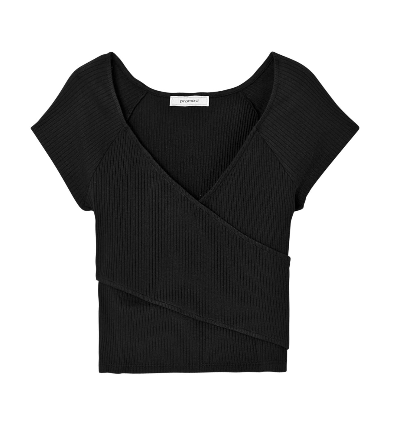 T-shirt cropped a tinta unita