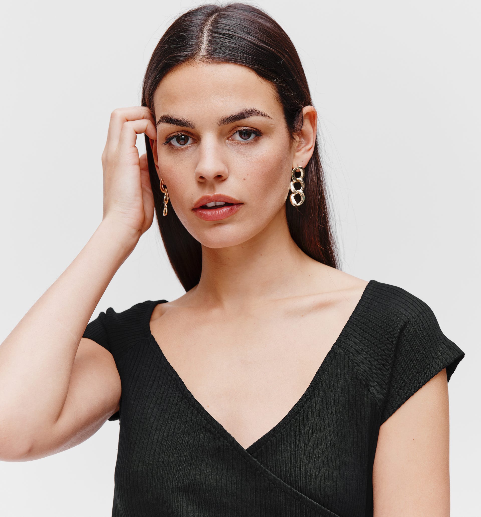 T-shirt cropped a tinta unita