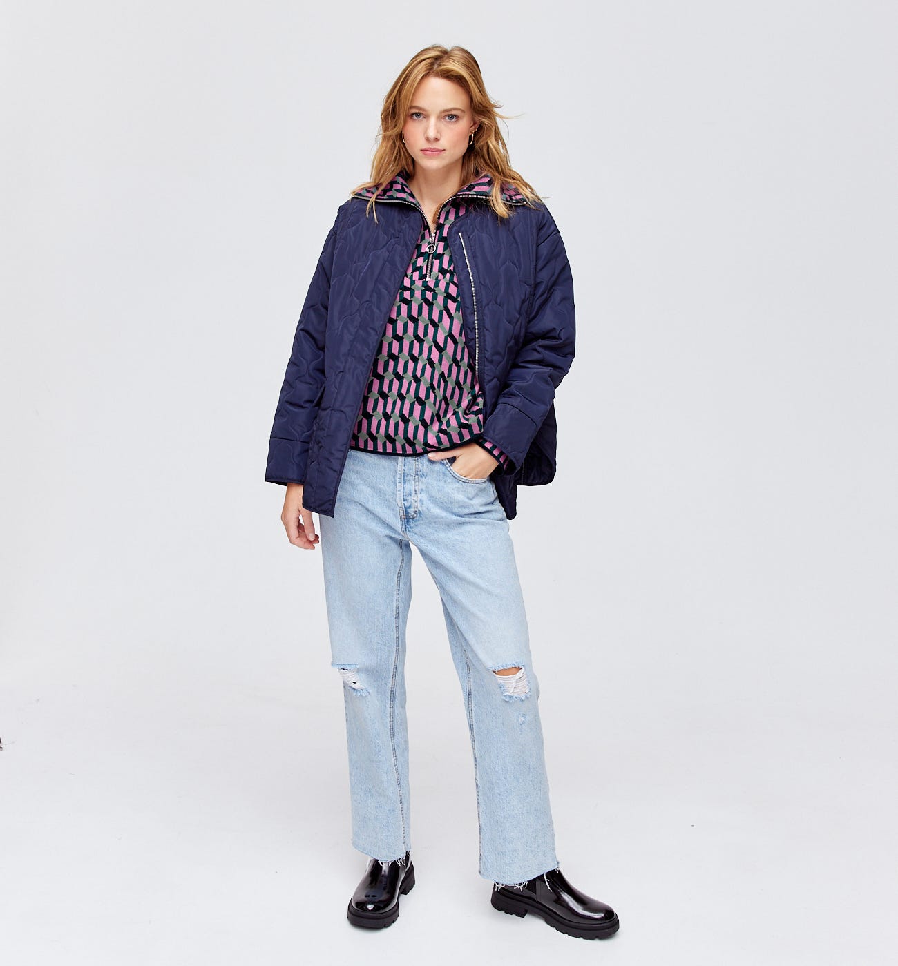 Pull camionneur coloré Femme
