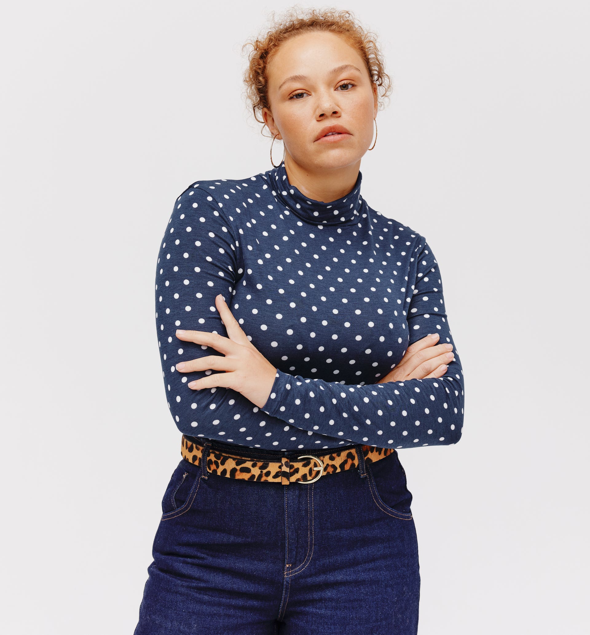 T-shirt col roulé Femme