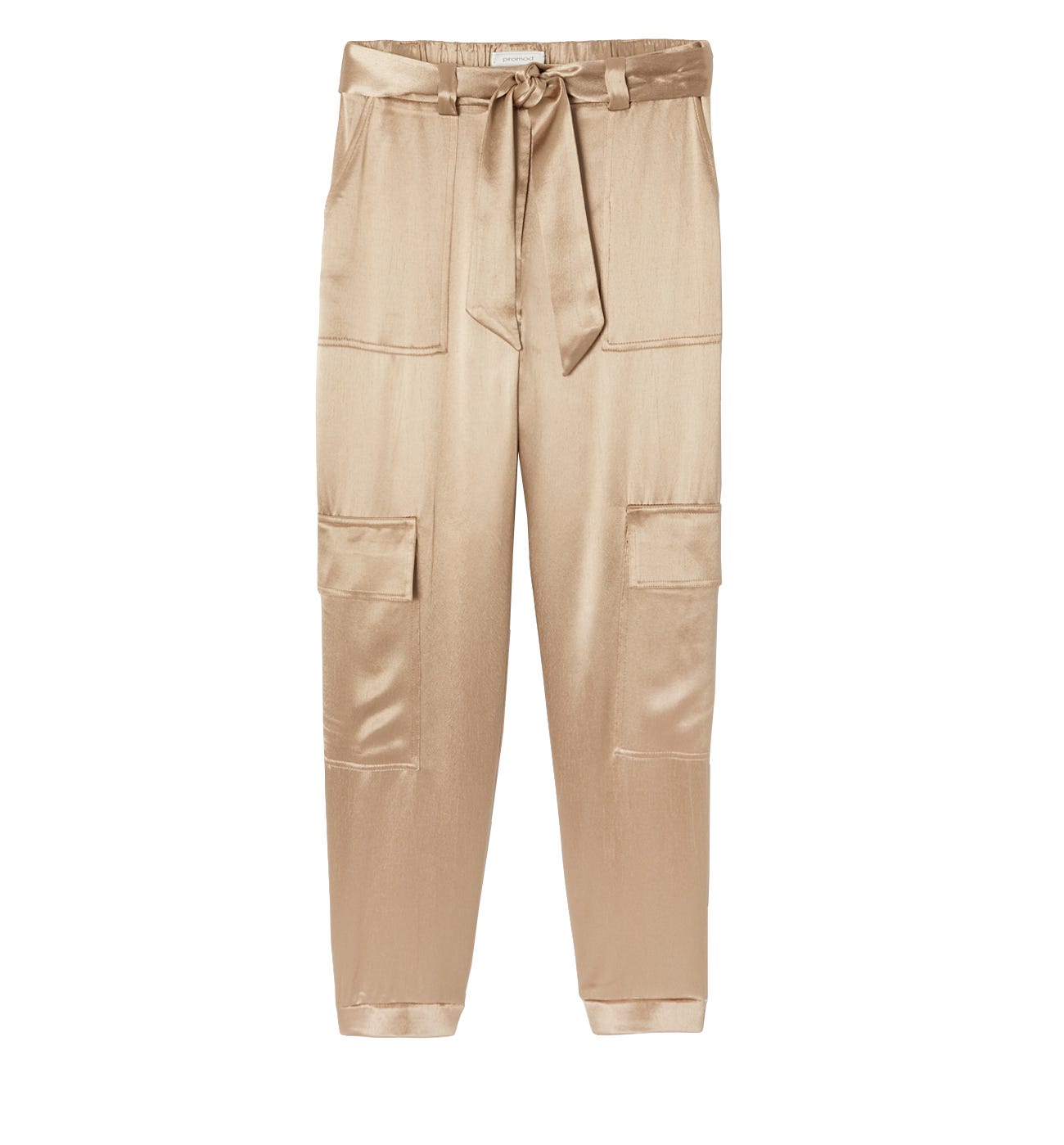 Seidige Cargohose