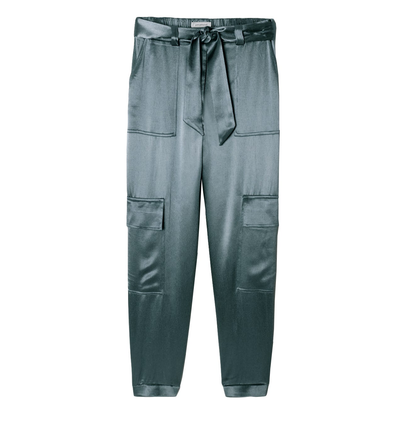 Seidige Cargohose
