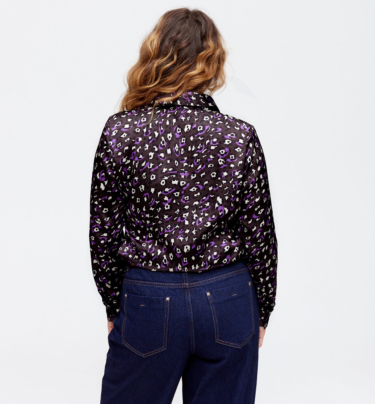 Camicia fantasia effetto seta