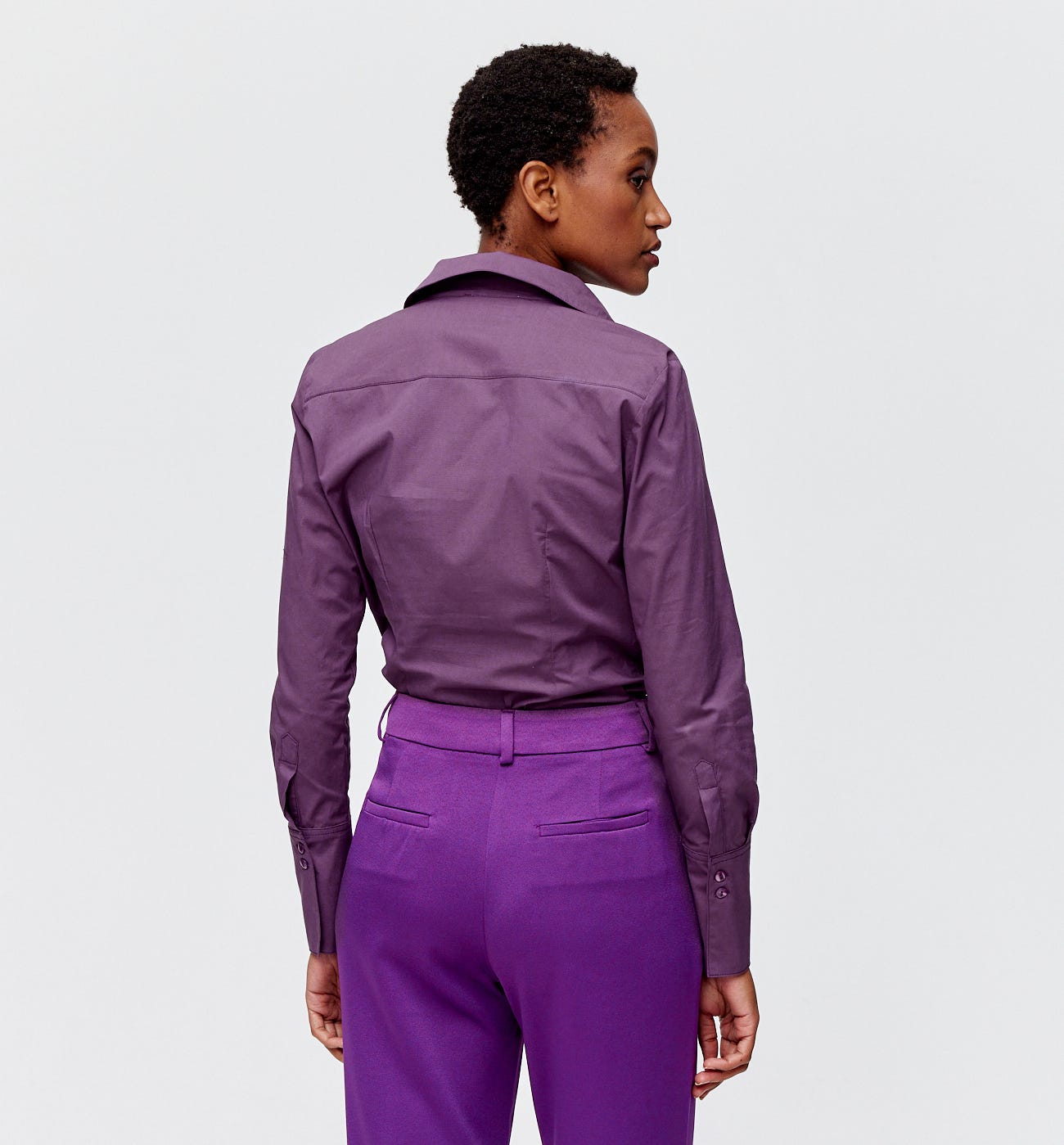 Unifarbene Bluse