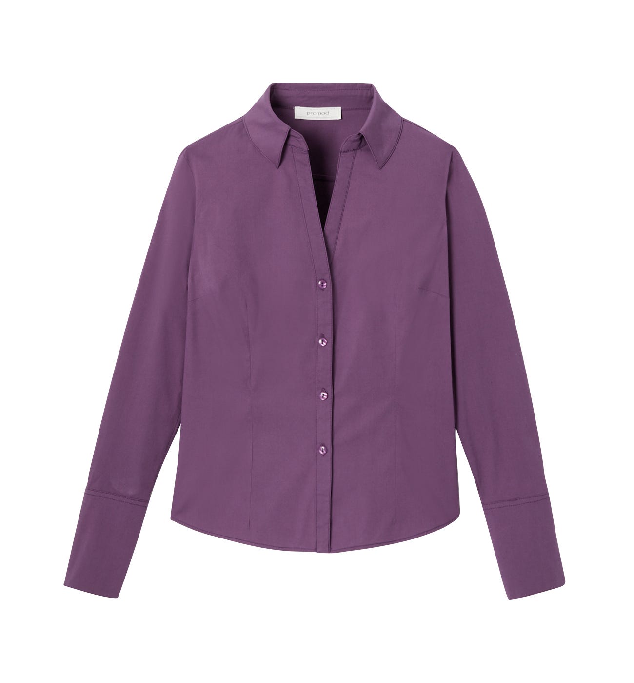 Unifarbene Bluse