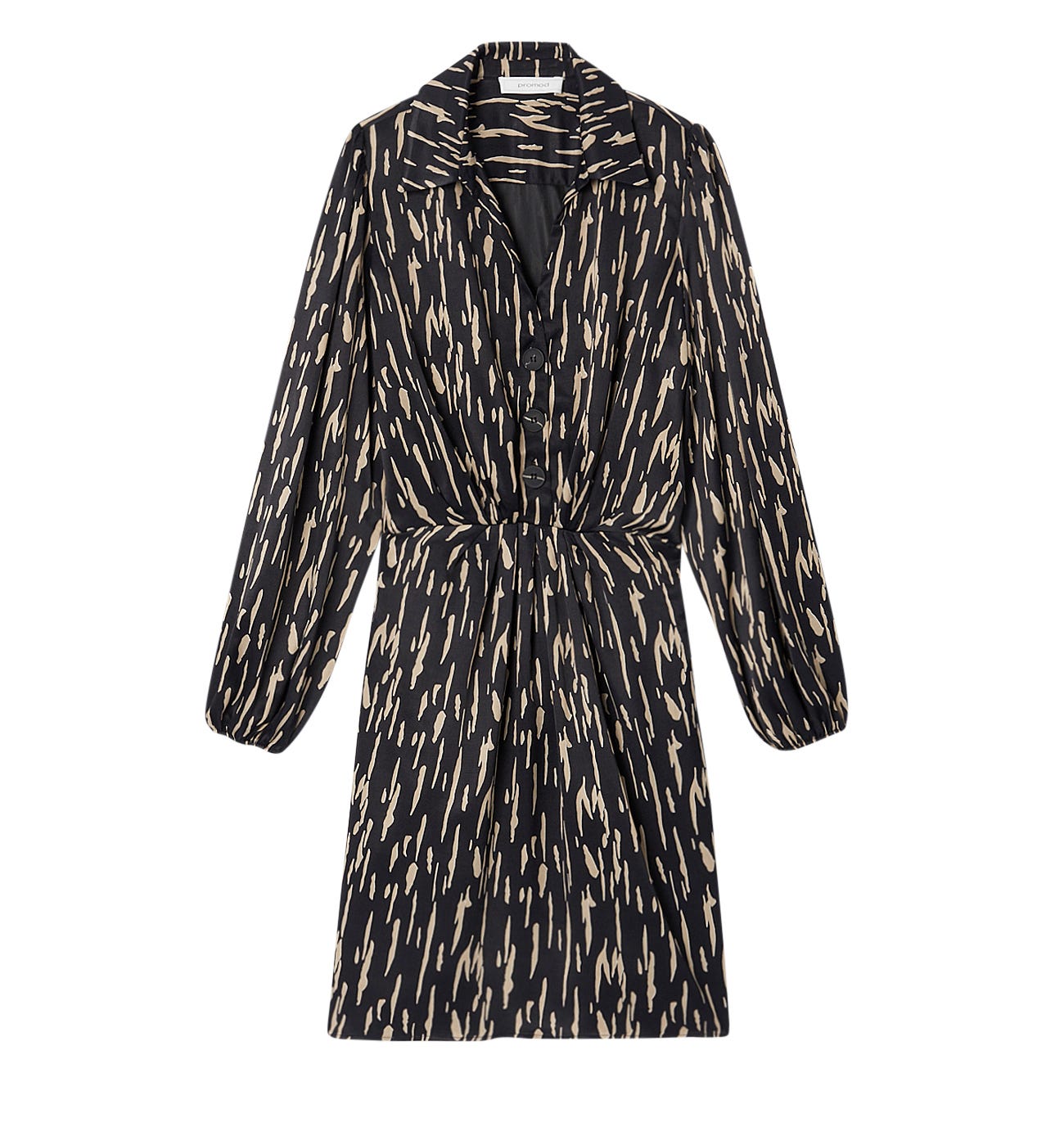 Robe courte en satin Femme