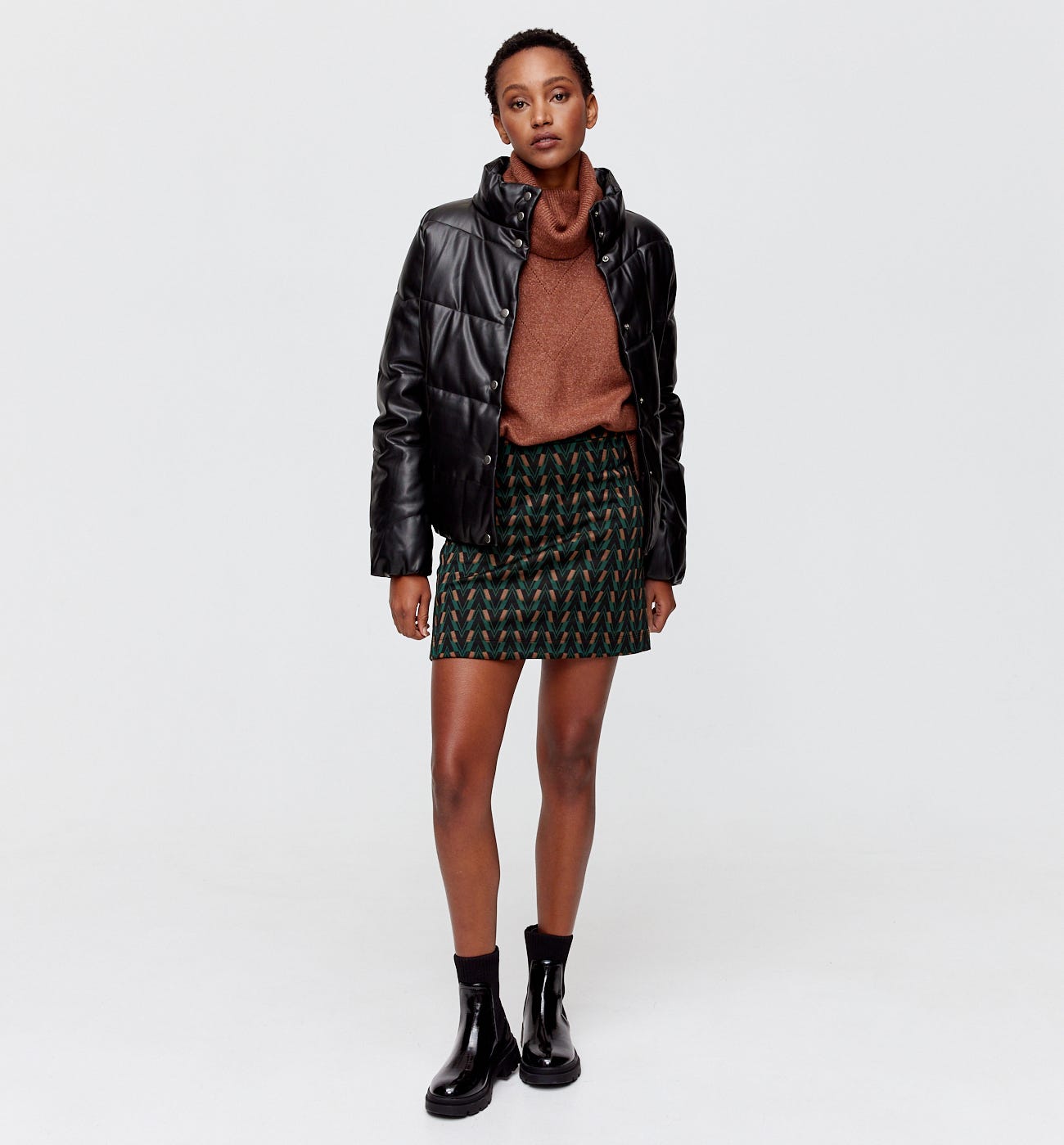 Mini-jupe en maille milano