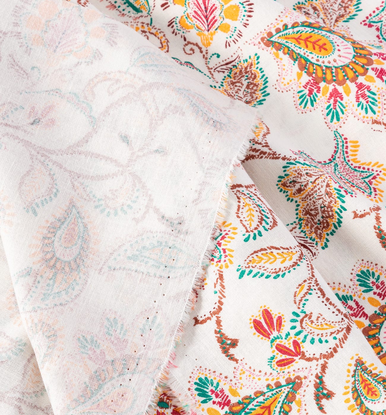 Coupon 3 m coton lin viscose