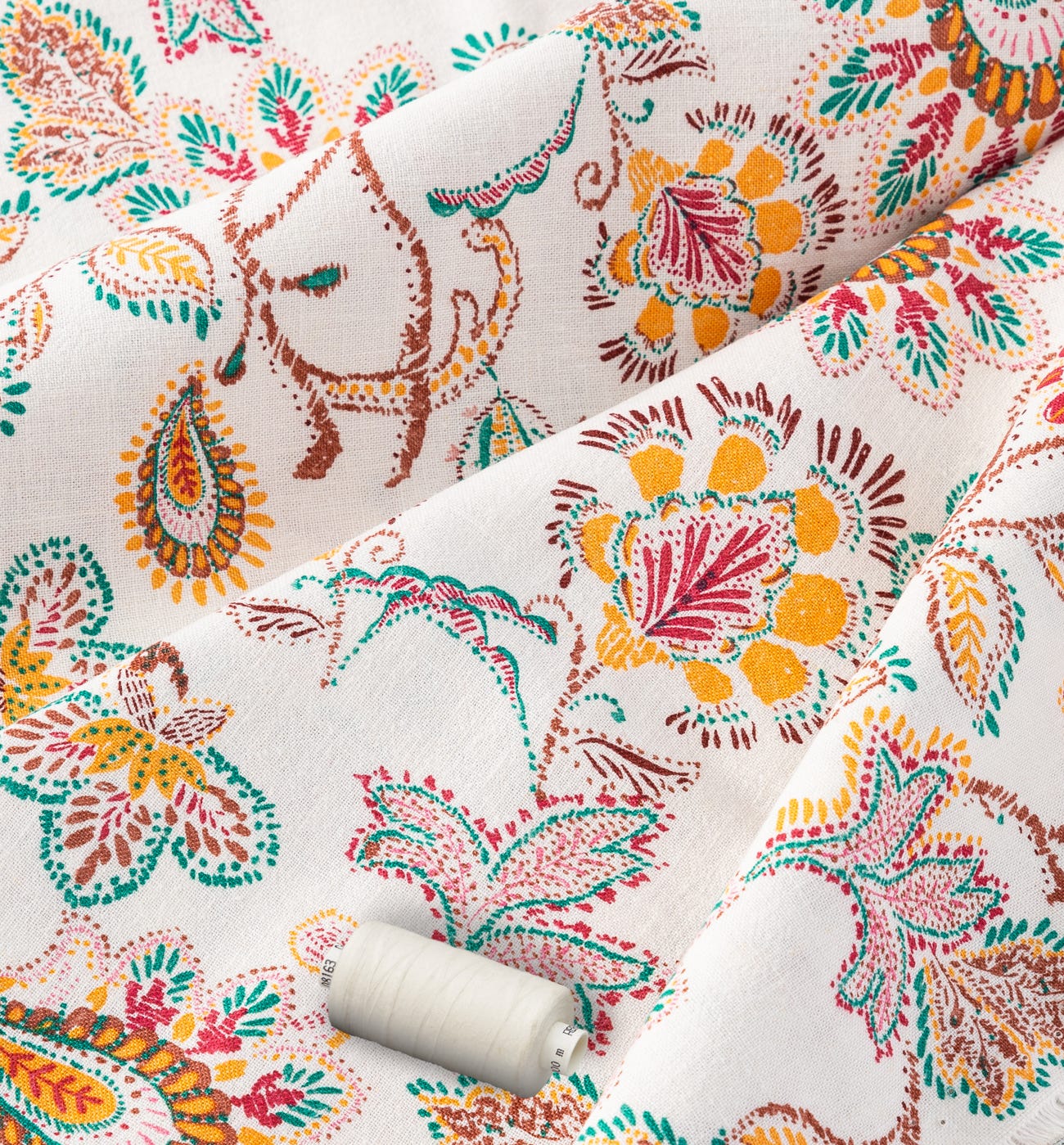 Coupon 3 m coton lin viscose
