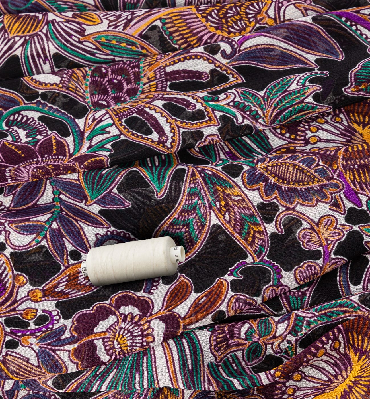 Voile de polyester crinkle