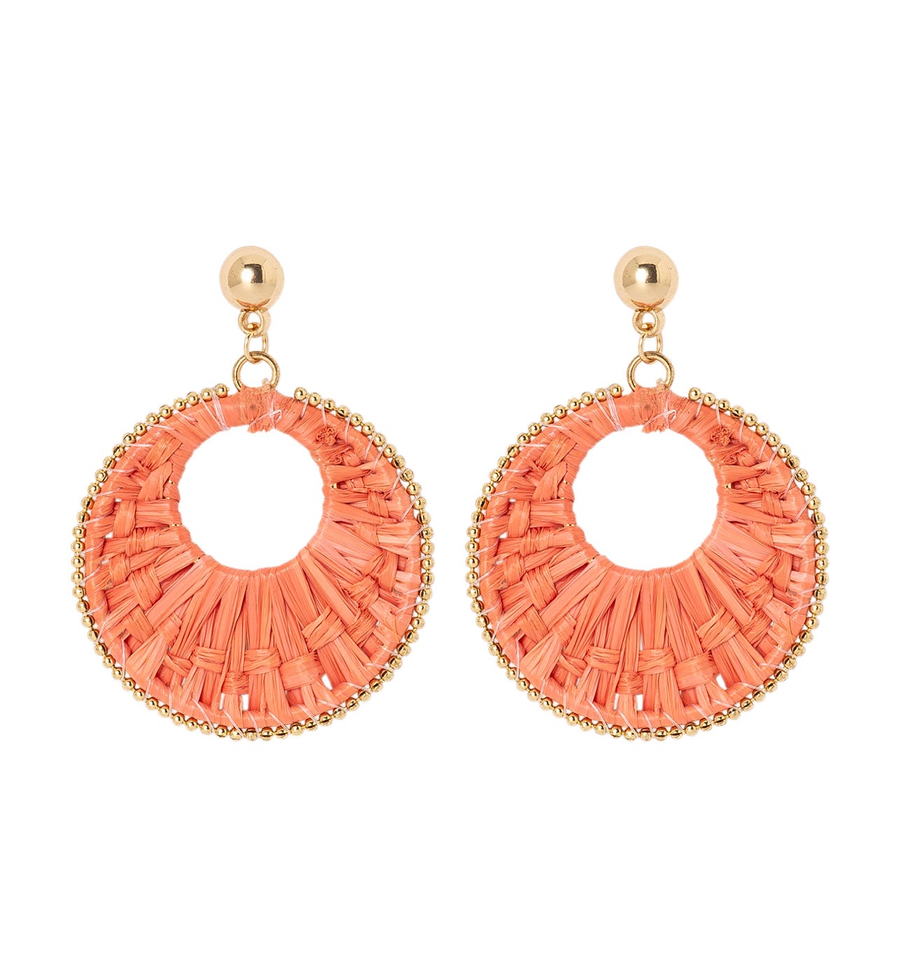 Pendientes rafia