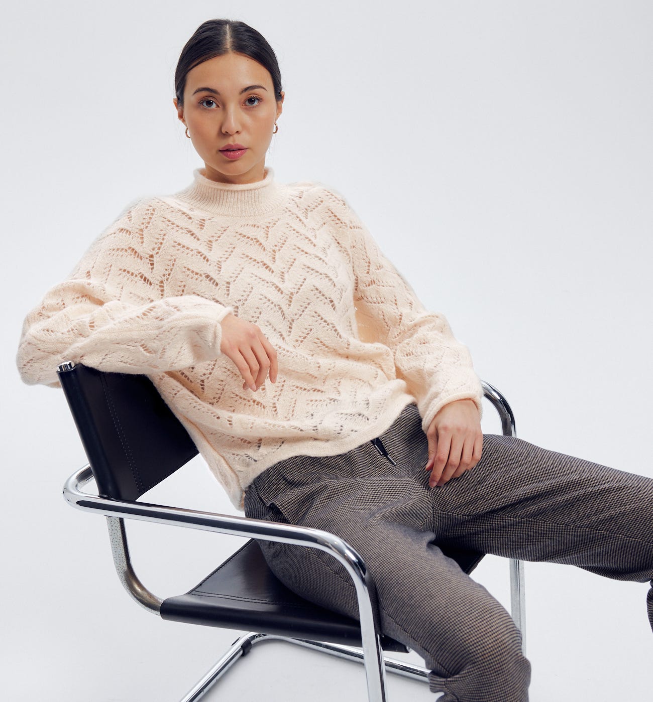Openwork jumper