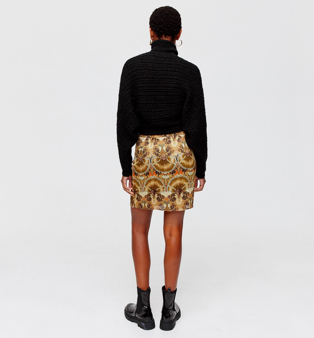 Falda corta estampada