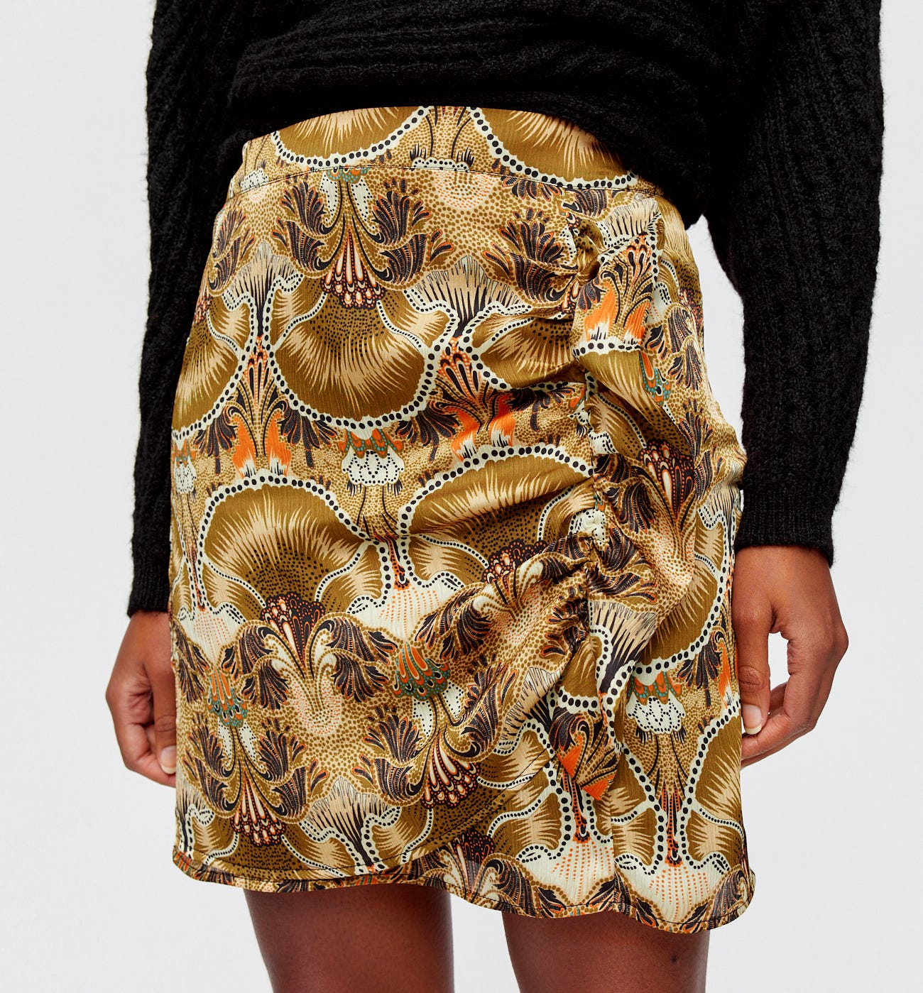 Falda corta estampada