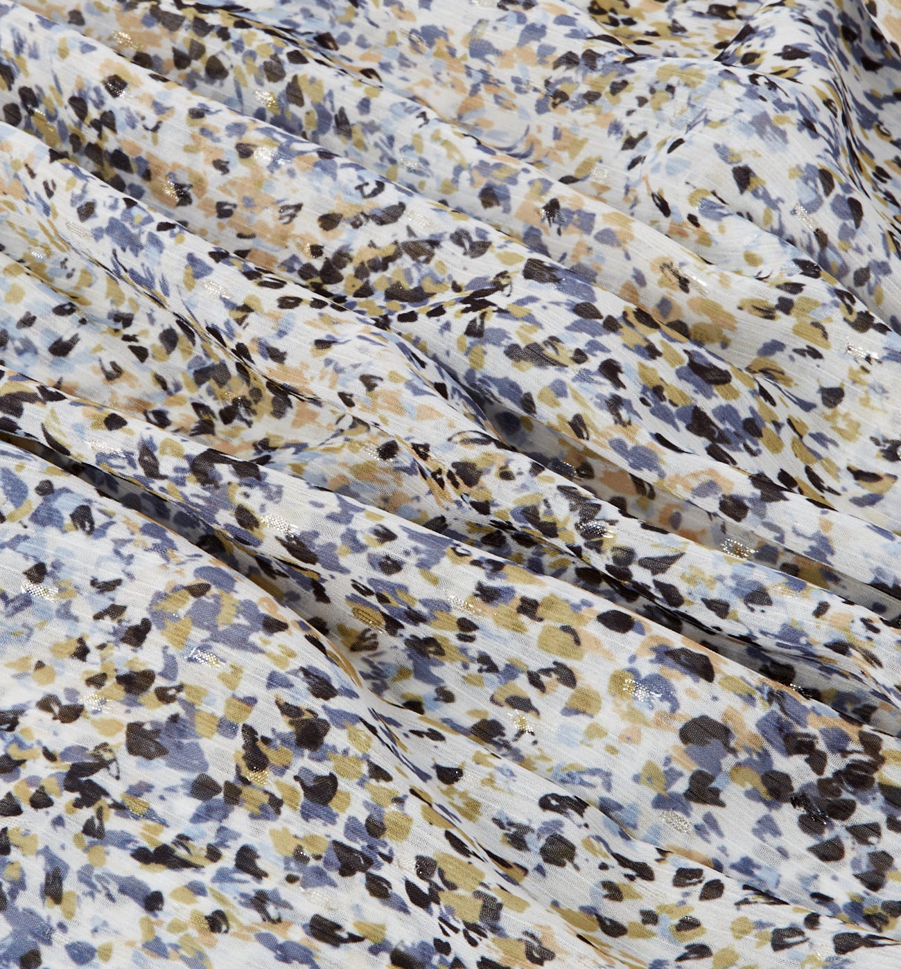 Coupon de tissu voile plumetis