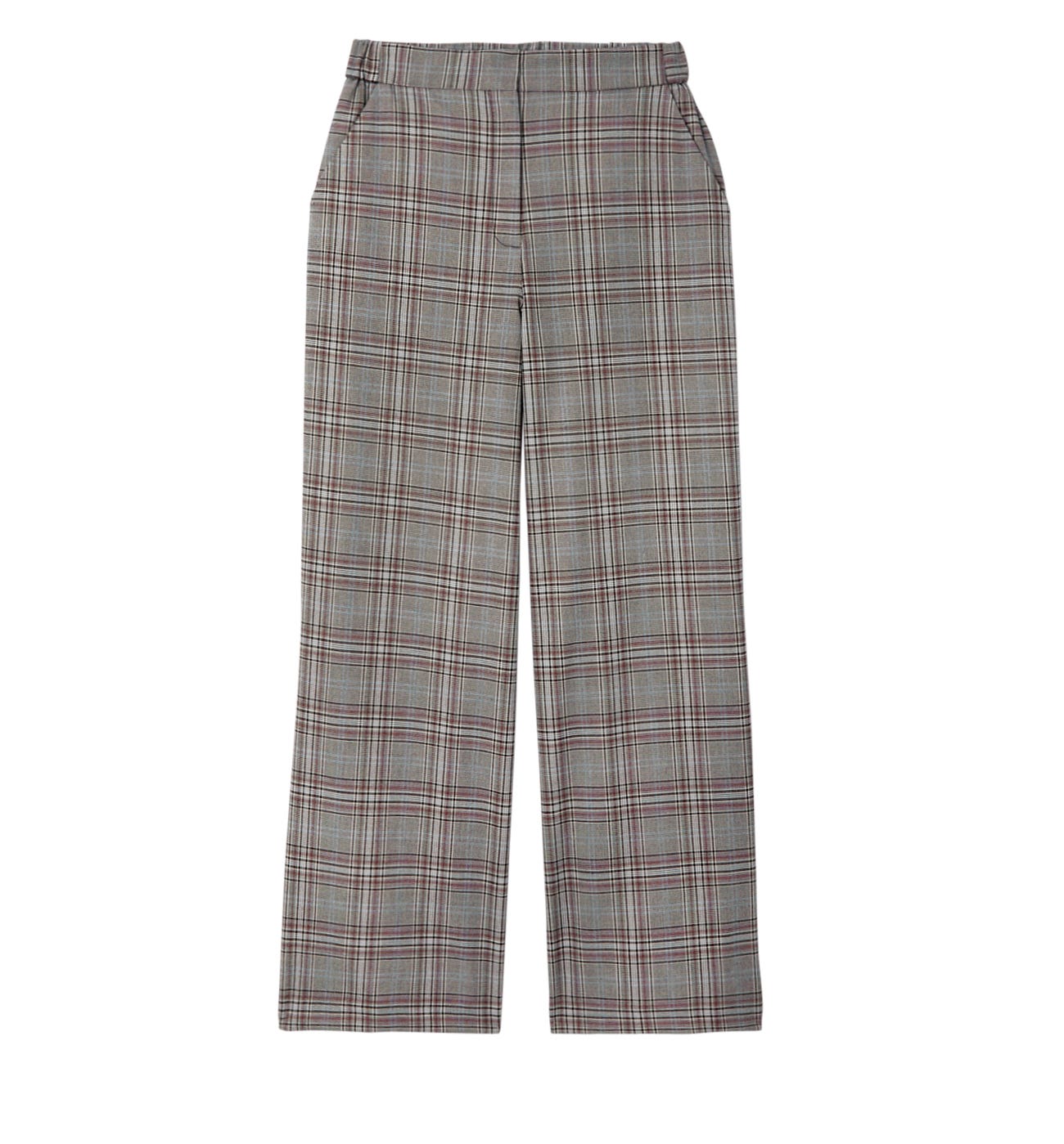 Pantalon large à carreaux