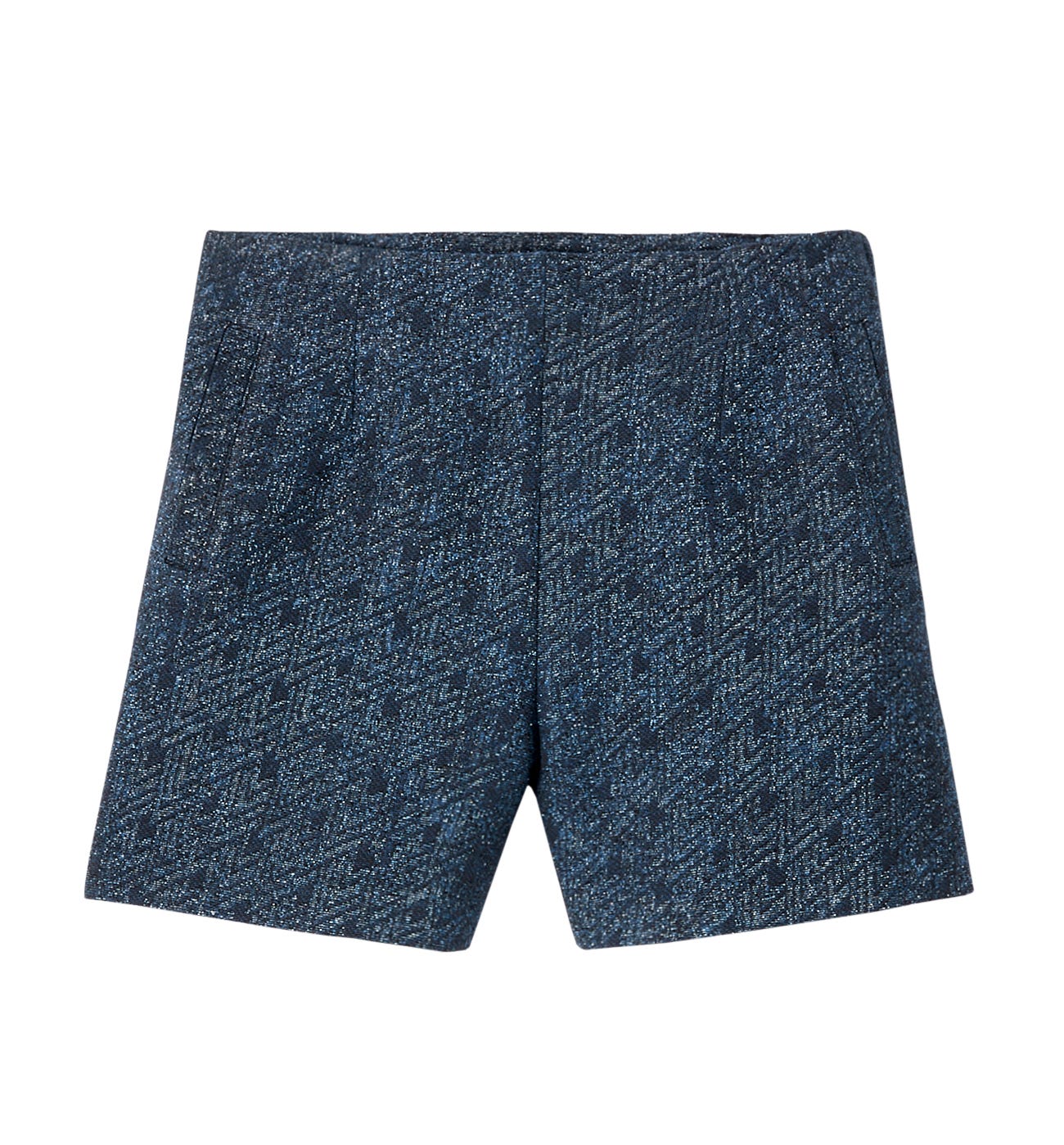 High Waist-Glitzershorts