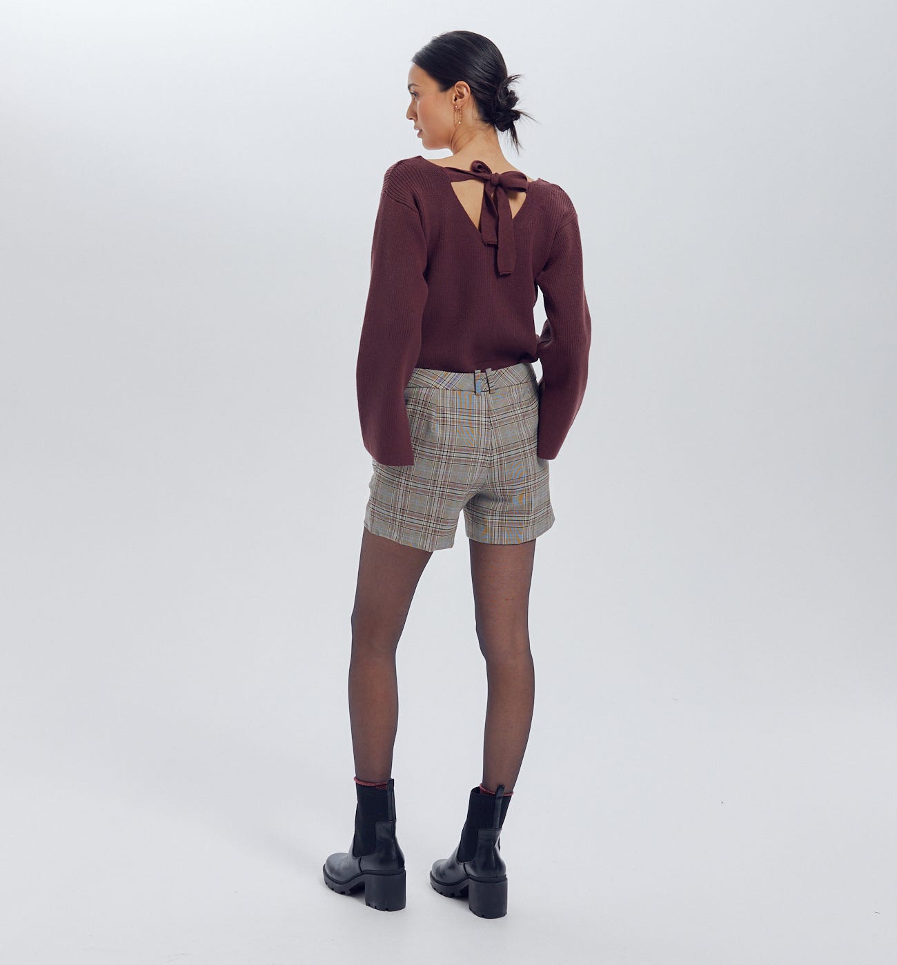 Shorts chic a quadri