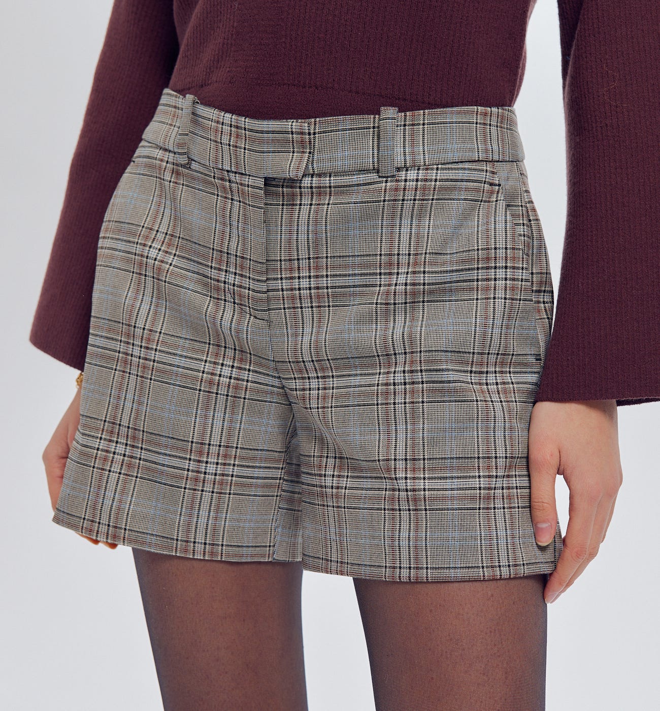 Shorts chic a quadri