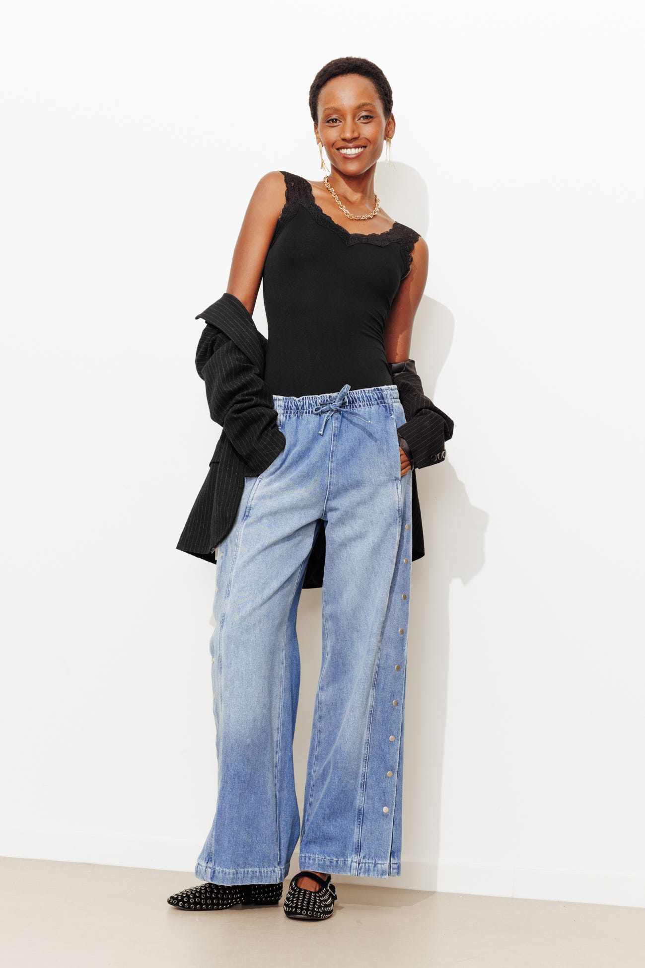 Top spalline con pizzo