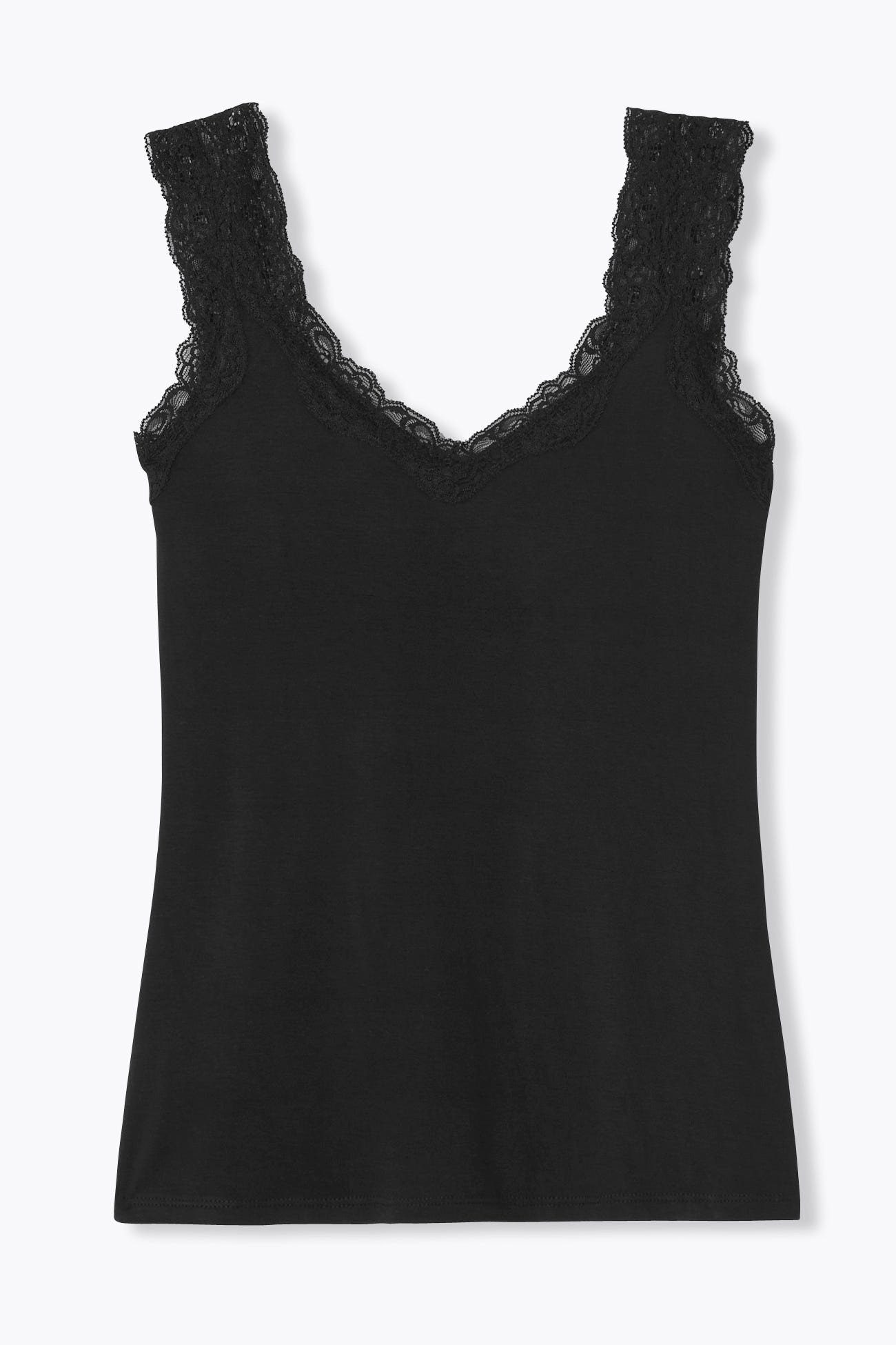 Top spalline con pizzo