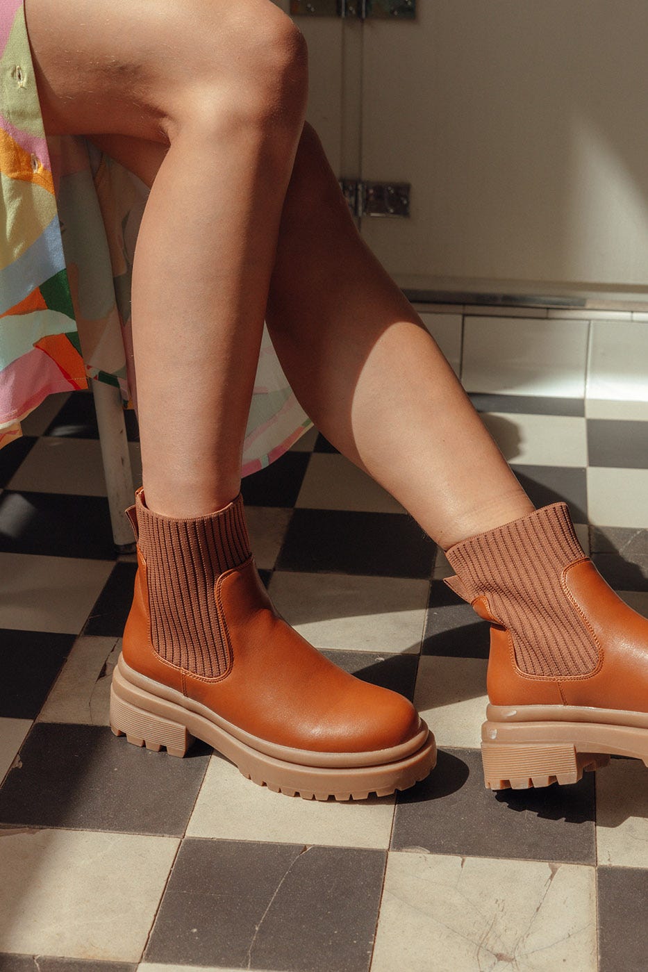 Boots à plateforme Femme