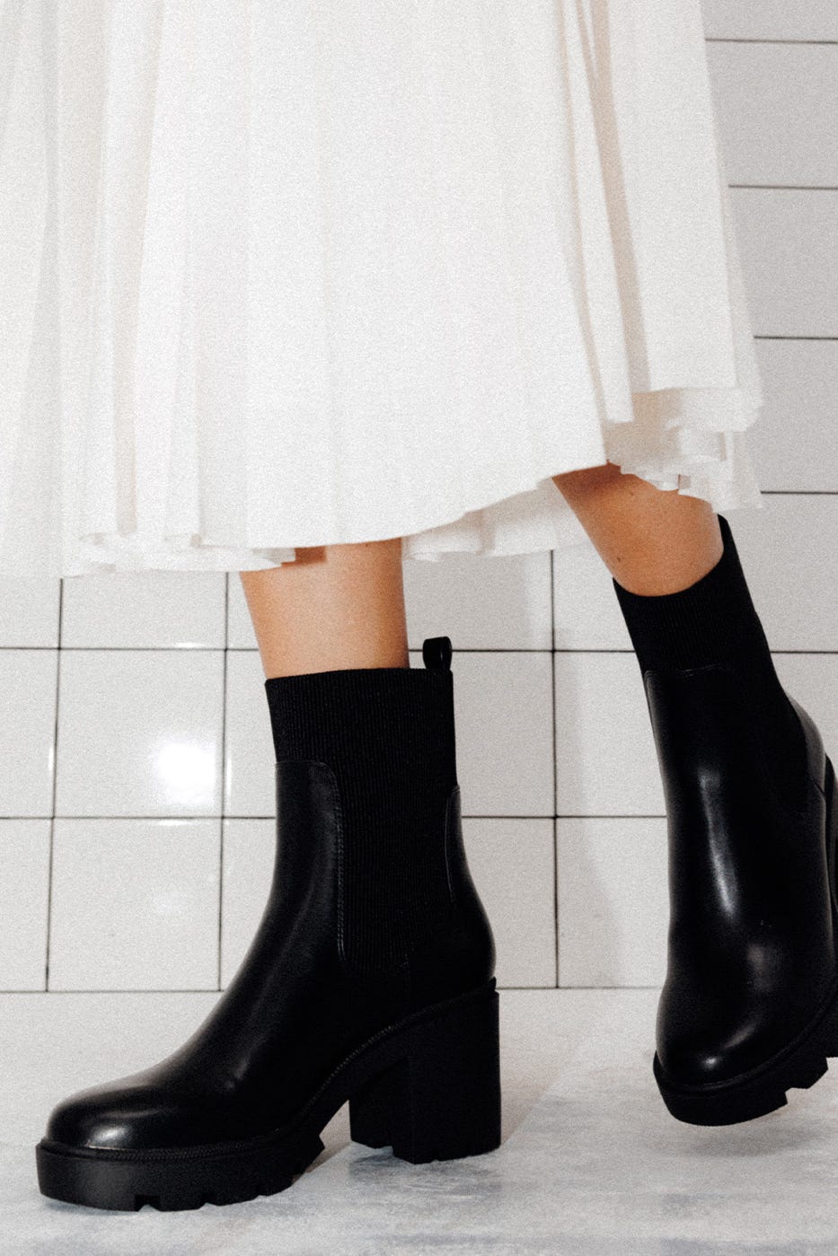 Boots à plateforme Femme