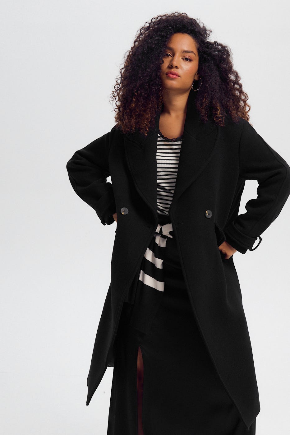 SIMONE wool-blend coat
