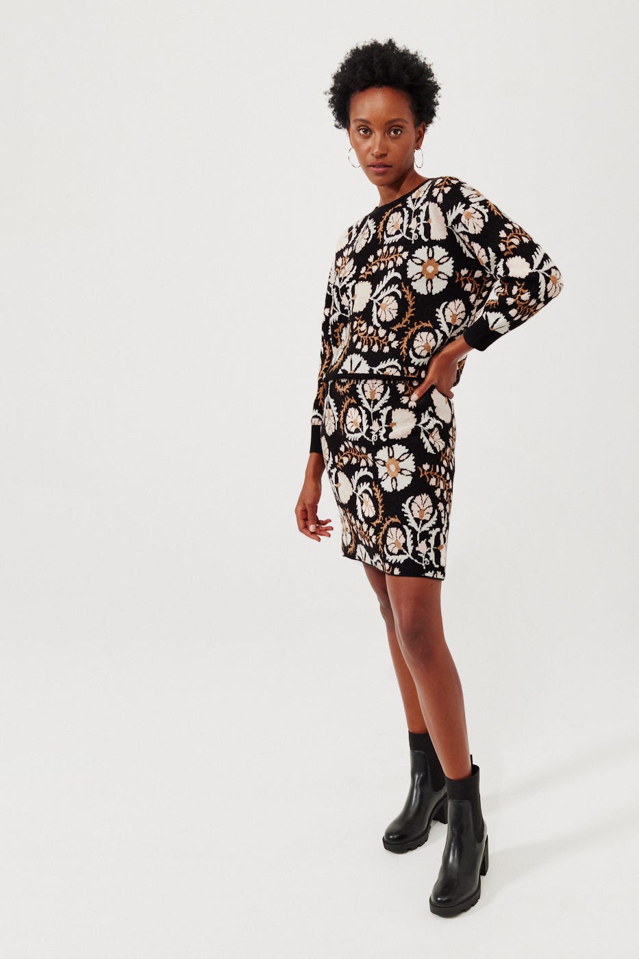 Jupe en tricot jacquard DIMB