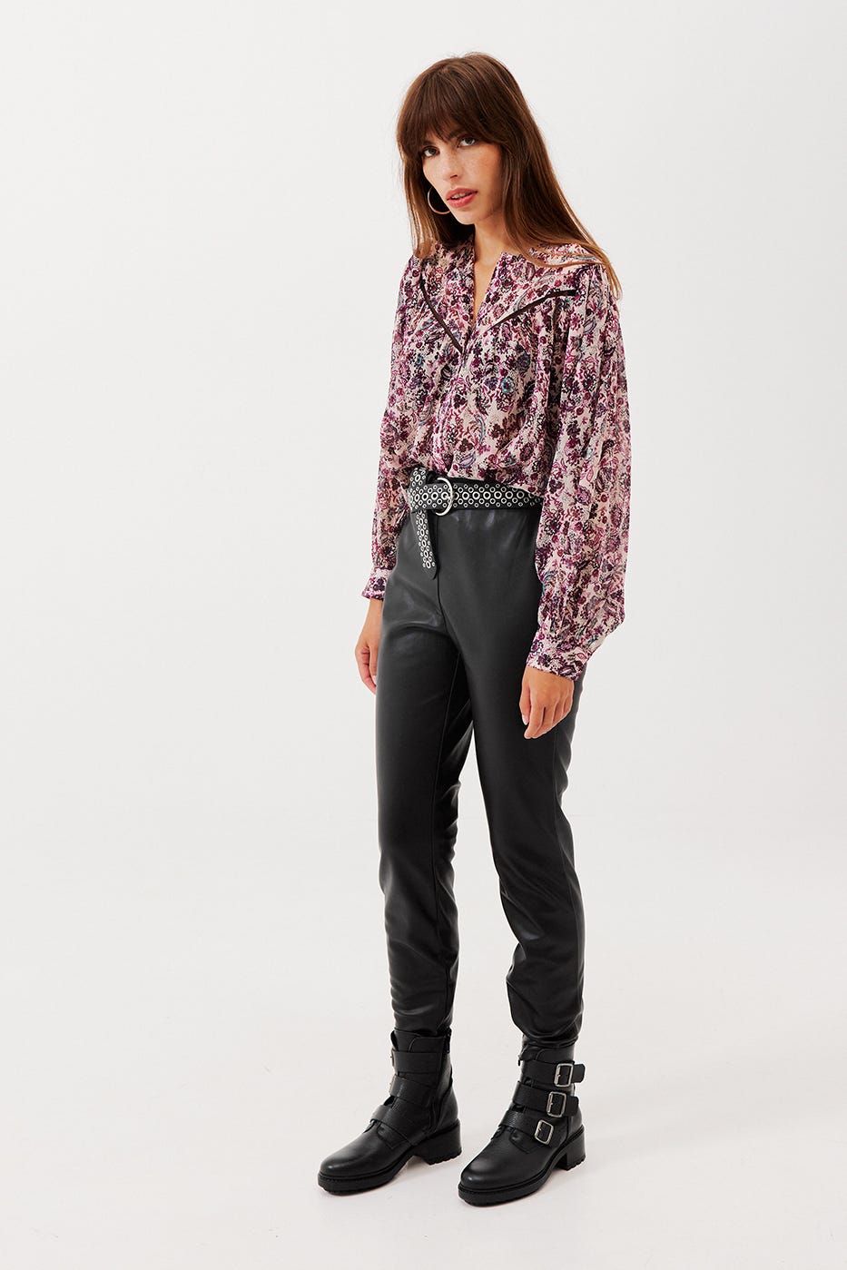 Pantalon-legging simili Femme