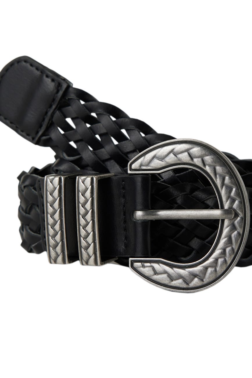 Plaited belt