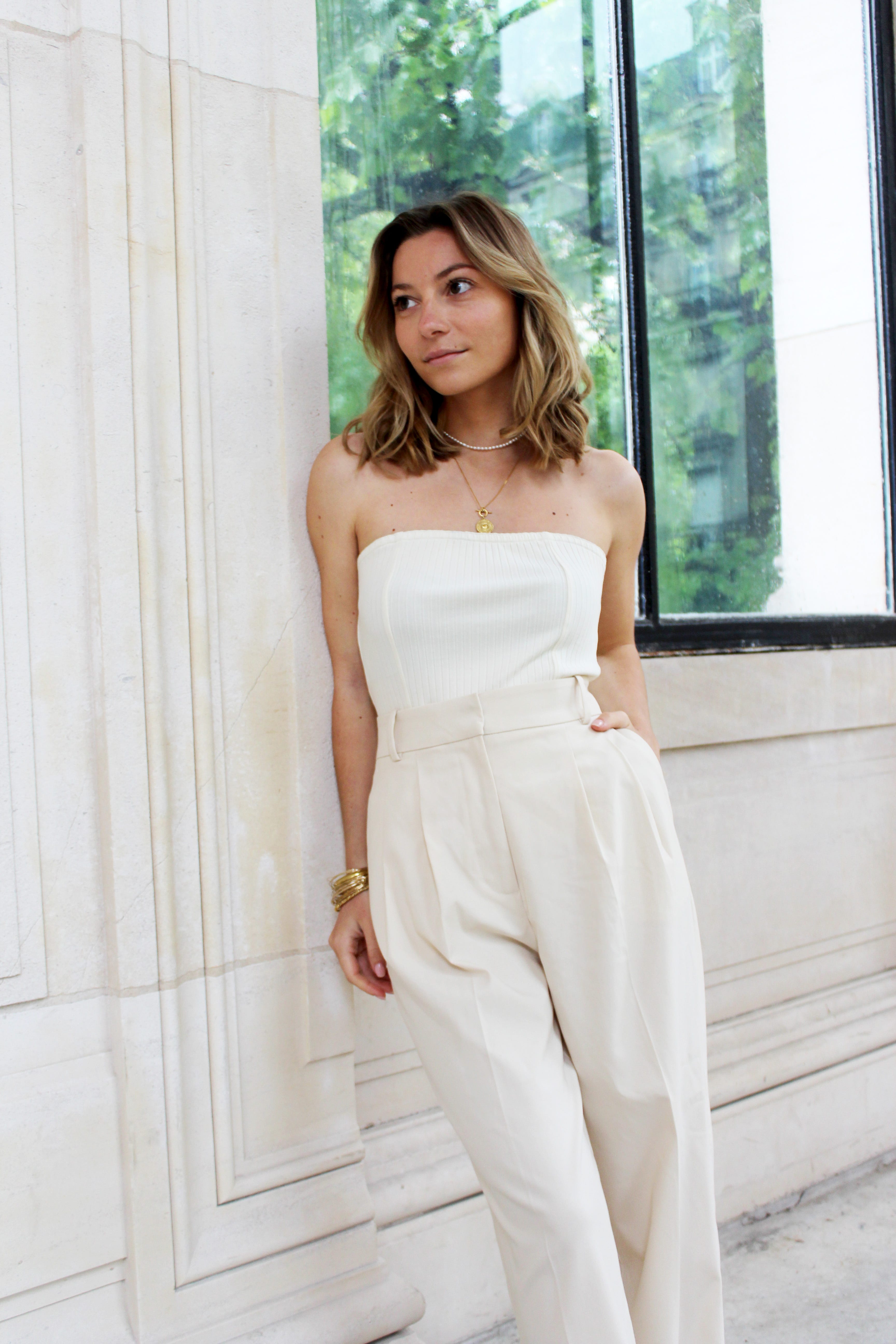 Top bustier uni Femme