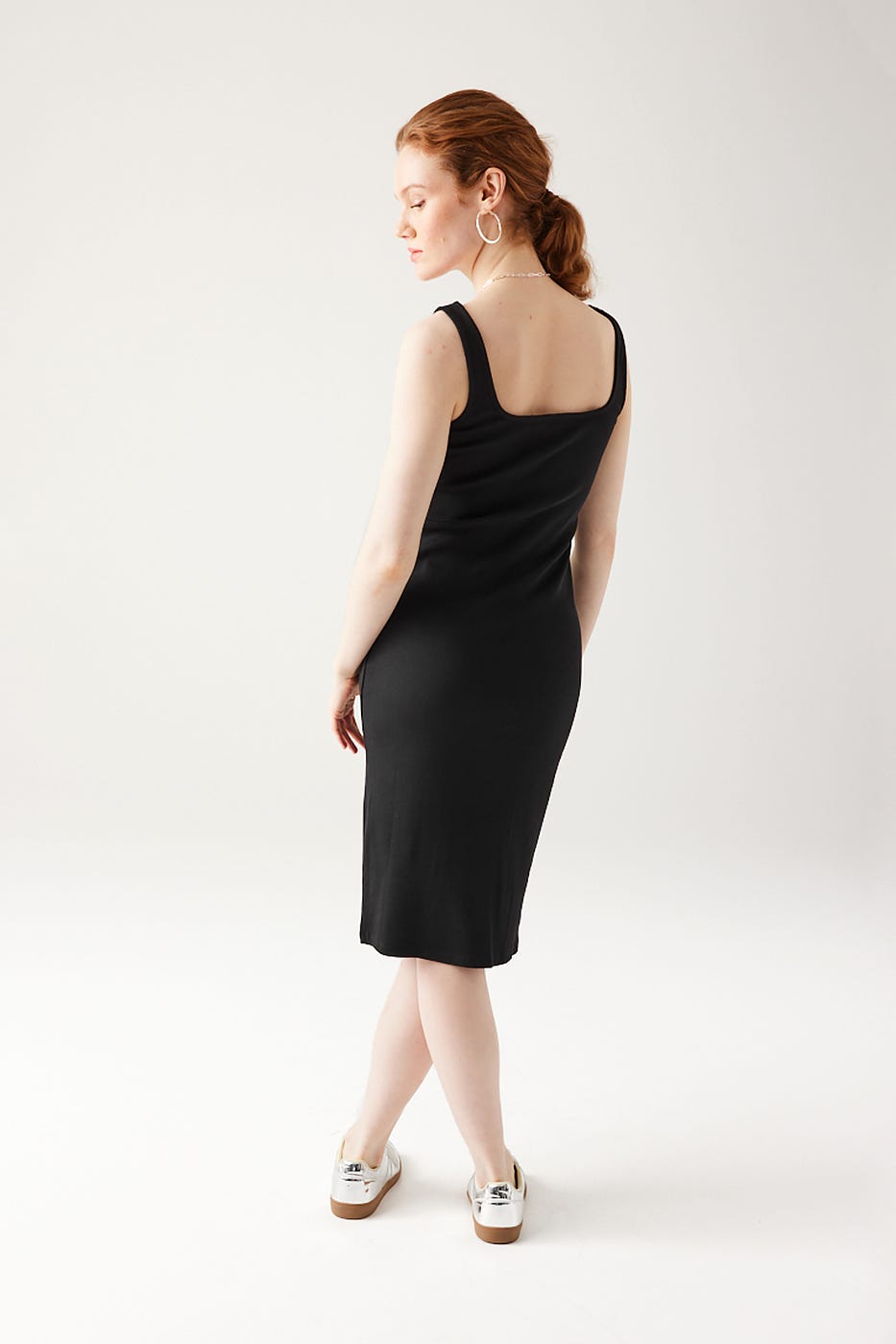 Robe-débardeur unie Femme