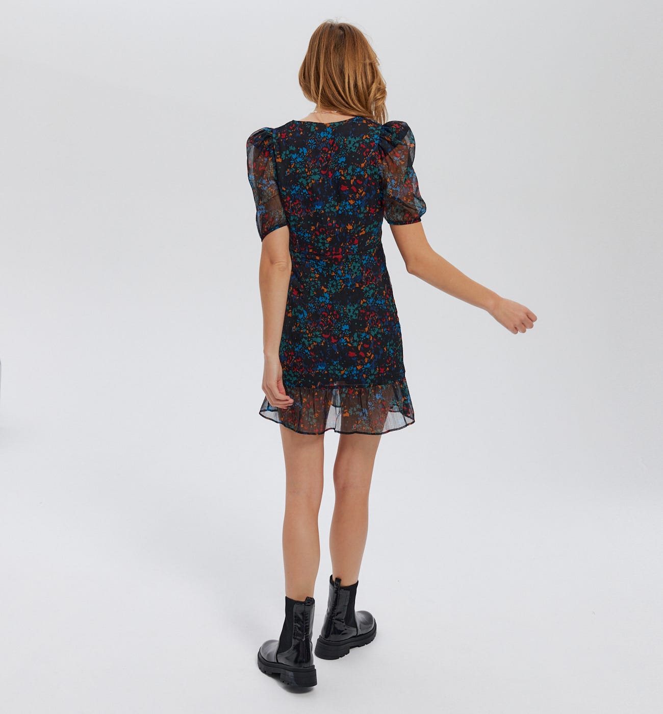 Gemustertes Minikleid