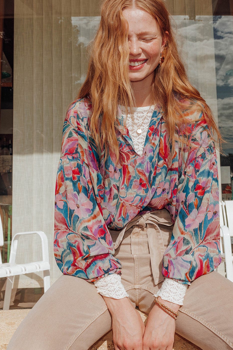 Blouse imprimée écoconçue