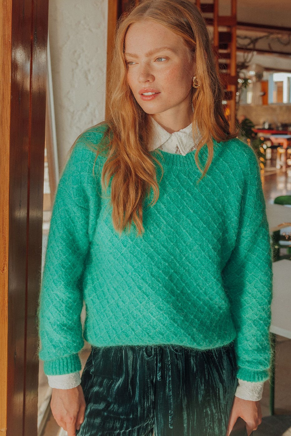 Pullover mit Mohairwolle