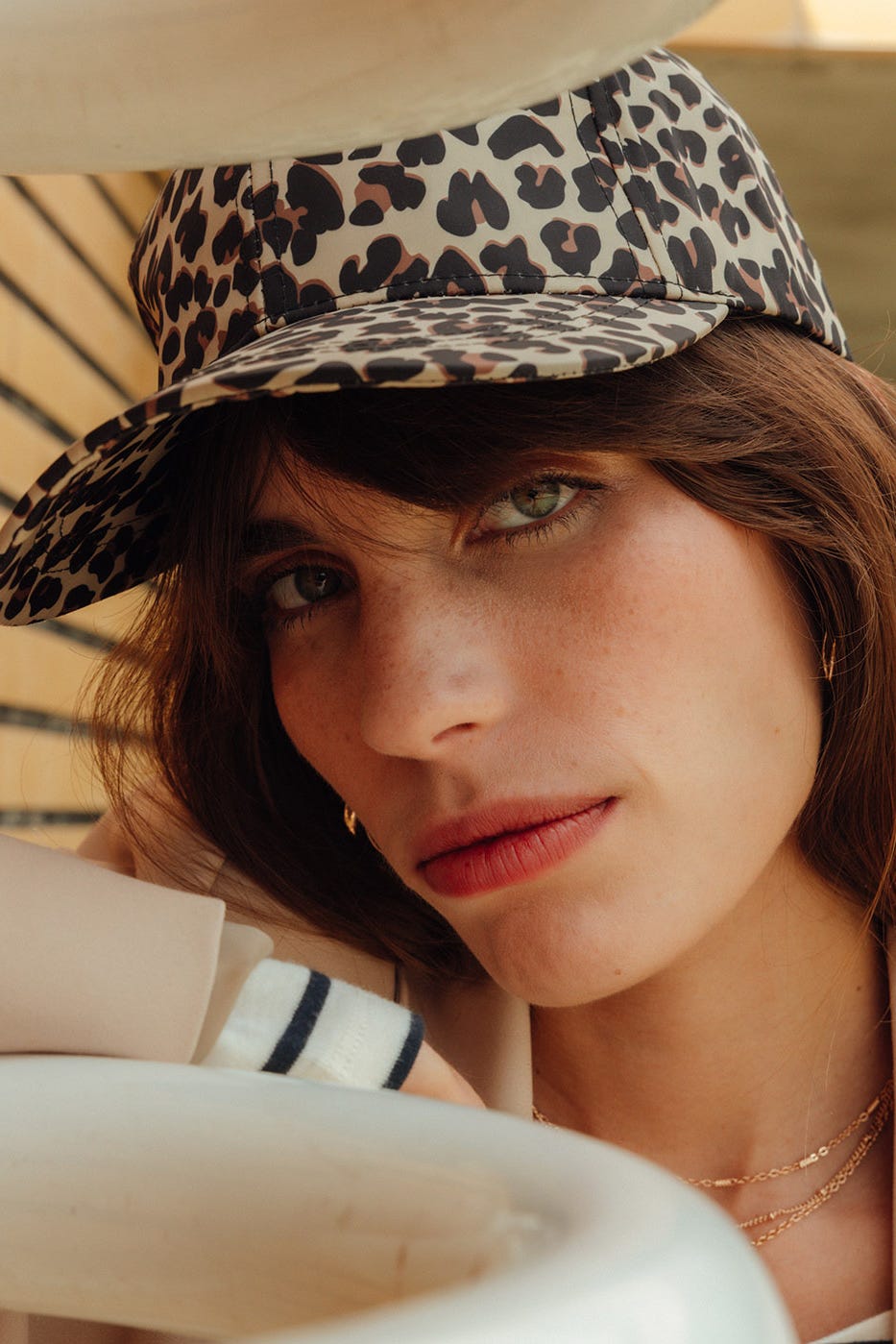 Casquette léopard Femme