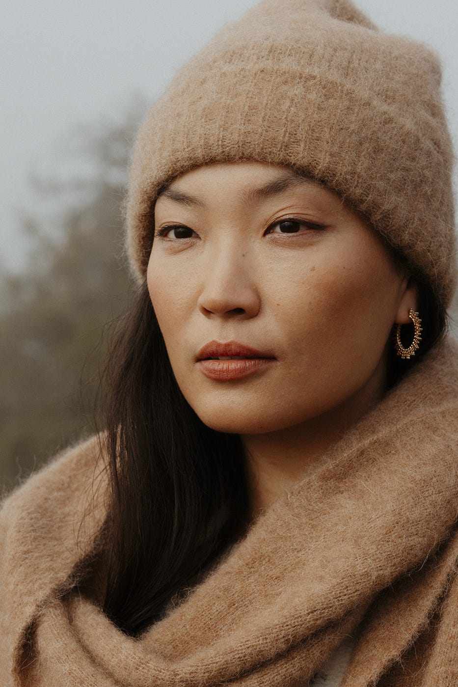 Czapka z mieszanki alpaki