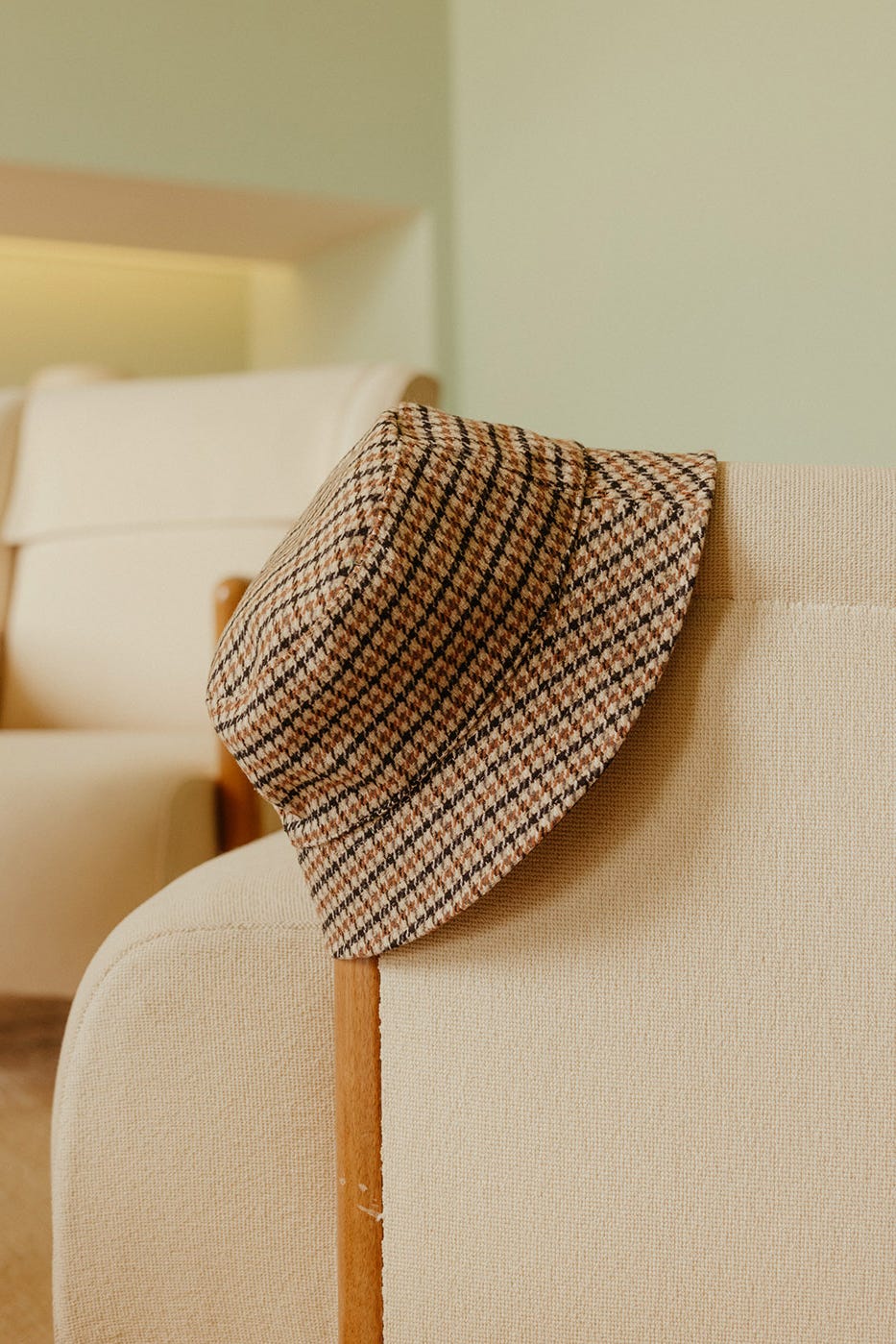 Bob à carreaux Femme