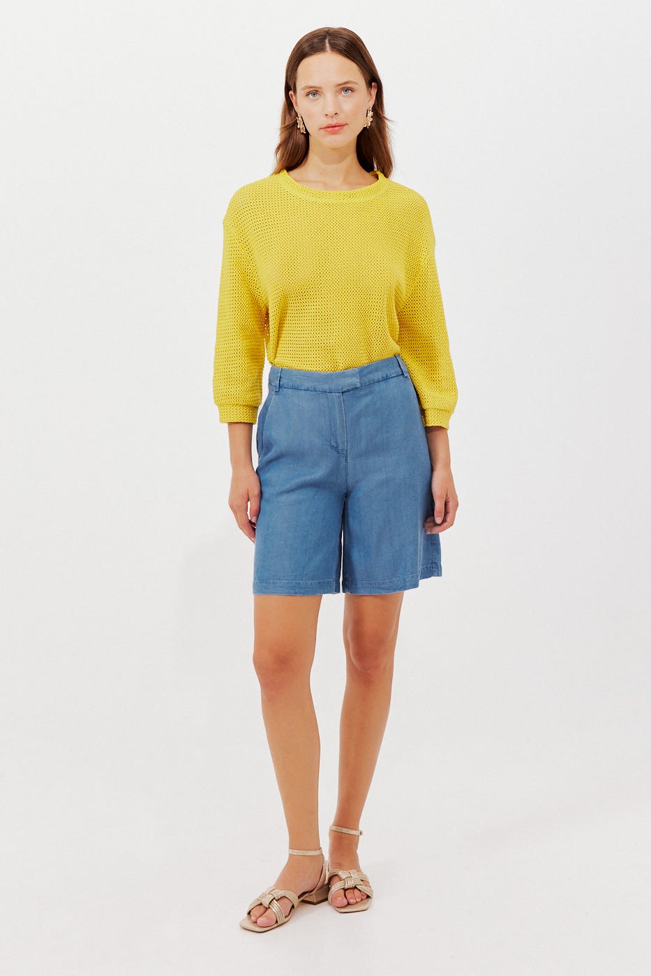 Bermuda en lyocell Femme