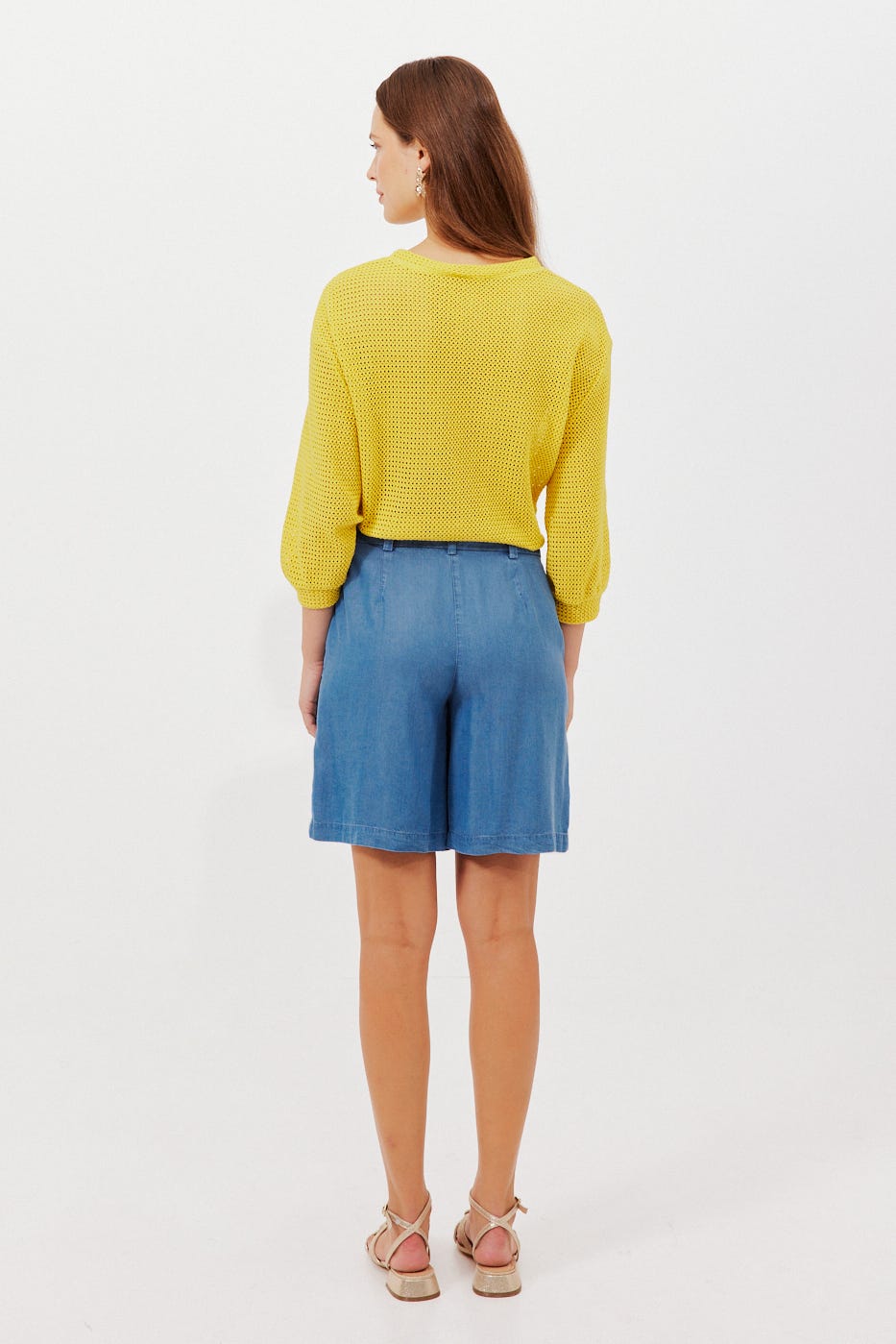 Bermuda en lyocell Femme