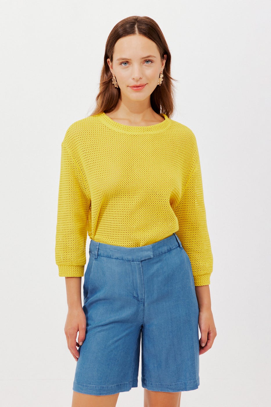 Bermuda en lyocell Femme