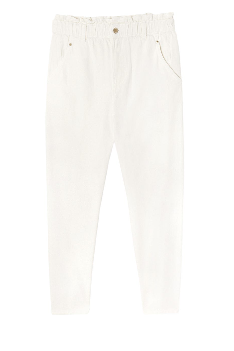 High-waist balloon jeans