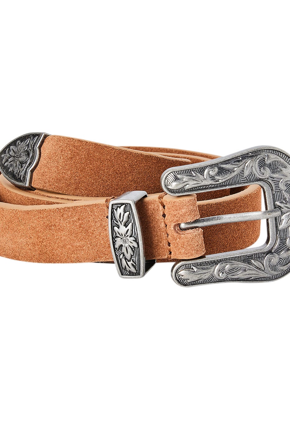 Far West leather belt