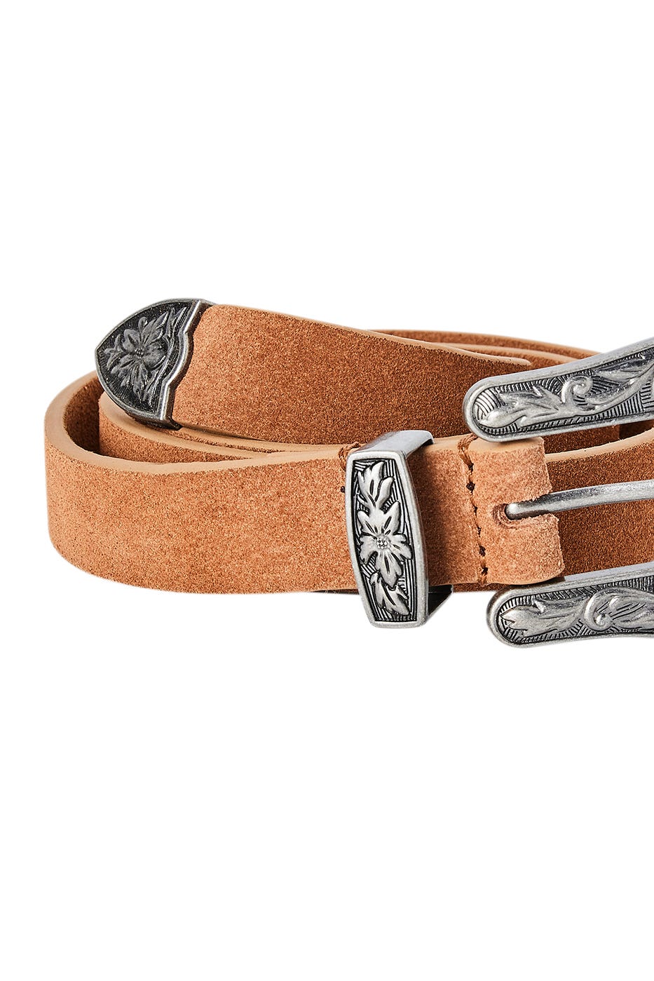 Ceinture western en cuir Femme