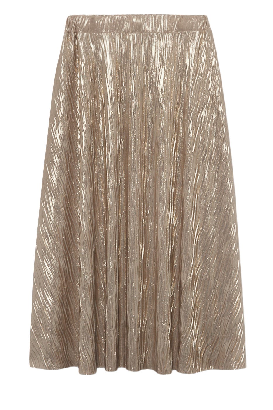 Glitzy pleated skirt