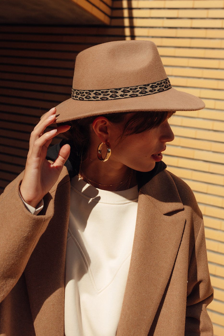 Filcowy kapelusz damski