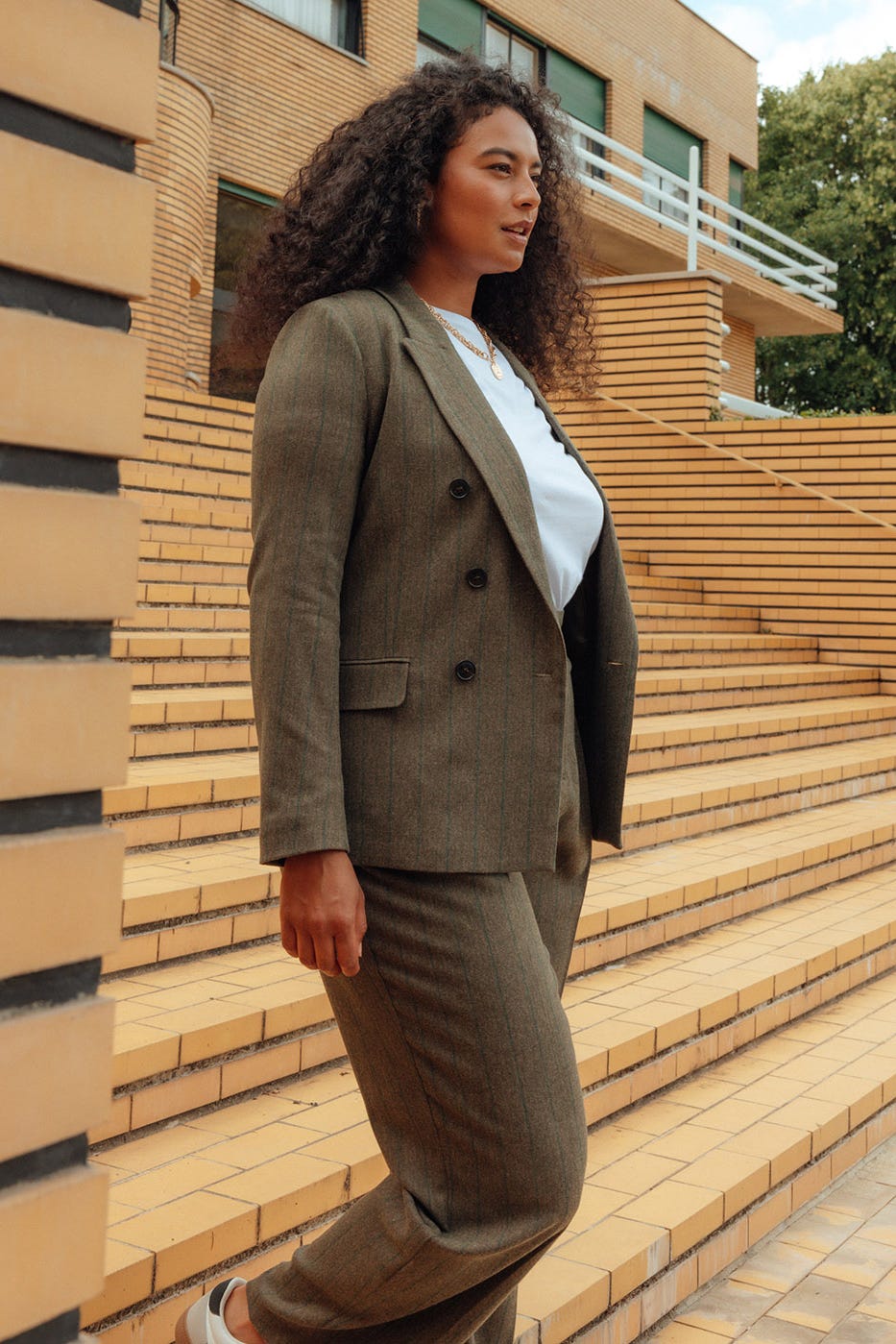 Veste de tailleur chevron